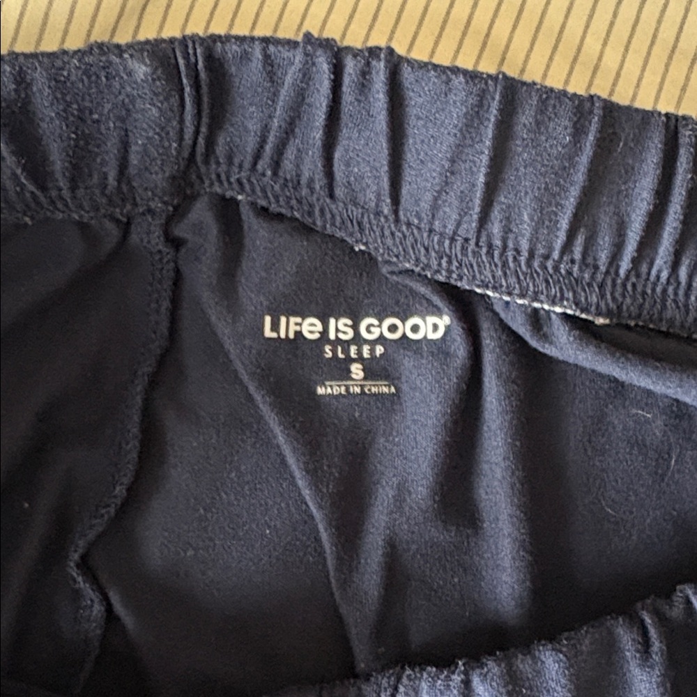 Life Is Good Essential Navy Pajama Set - Picture 3 of 3